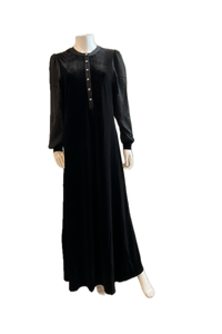 Joys Clair 93R Velour Crystal Button Maxi FW25-26