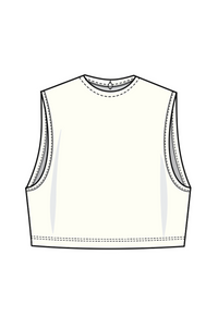 Slimit Smoothing Neck Adjustable  Crop Seelveless Slm2651